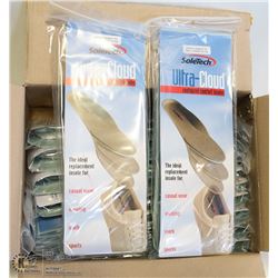 BOX OF SOLETECH INSOLES LADIES LARGE 9-10