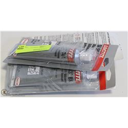 LOT OF 3 LOCTITE BLACK RTV SILICONE ADHESIVE