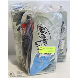 LOT OF 3 PACKS OF NINJA LITE WORK GLOVES