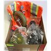 Image 1 : BOX OF ASSORTED SAFETY EQUIPMENT AND 1 INDUSTRIAL