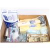Image 1 : BOX OF ASSORTED FASTENERS AND CLEANING SUPPLIES