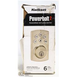 KWIKSET POWERBOLT 2 TOUCHPAD KEYLESS ENTRY