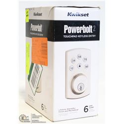 KWIKSET POWERBOLT 2 TOUCHPAD KEYLESS ENTRY