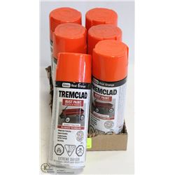 6 CANS OF TREMCLAD RUST PAINT OIL BASED
