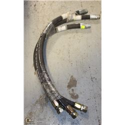 4) LOT OF 3 1" GAS & PROPANE HOSES AS THEY COME