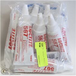 LOT OF 9 TUBES LOCTITE 567 THREAD SEALANT