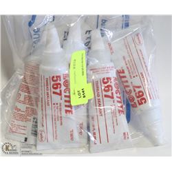 LOT OF 5 TUBES LOCTITE 567 THREAD SEALANT