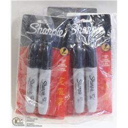 LOT OF 6 PACKS OF 2 CHISEL TIP SHARPIES