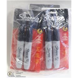 LOT OF 6 PACKS OF 2 CHISEL TIP SHARPIES