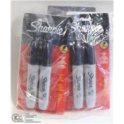 LOT OF 6 PACKS OF 2 CHISEL TIP SHARPIES