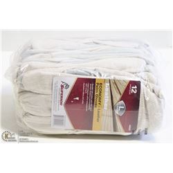 1 DOZEN ECONOMY LEATHER PALM WORK GLOVES