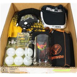 BOX W/HAMILTON TIGER CATS TOQUE &