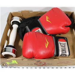 FLAT W/EVERLAST MEN'S BOXING GLOVES,