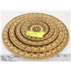Image 1 : SET OF STACKING HANGING WOODEN TRAYS