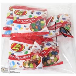 LOT OF 6 JELLY BELLY 20 FLAVOR JELLYBEAN PACKAGES
