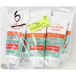 LOT OF 6 NEUTROGENA OIL FREE ACNE STRESS CONTROL