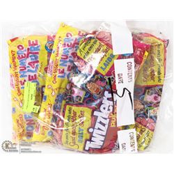 LOT OF 6 RED TWIZZLER LICORICE BAGS.