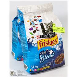 2 BAGS OF PURINA FRISKIES CAT FOOD - 1.5KG EACH