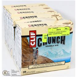 6 BOXES OF CLIFBAR GRANOLA BARS - 10 BARS IN EACH