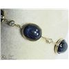 Image 2 : 5) 14KT GOLD 12 SAPPHIRES BRACELET W/7 DIAMONDS