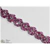 Image 1 : 6) STERLING SILVER 117 RUBIES BRACELET