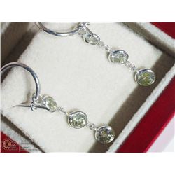 17) 14KT WHITE GOLD 6 DIAMOND EARRINGS