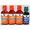 Image 1 : LOT OF 4 VICKS NYQUIL & DAYQUIL SYRUPS