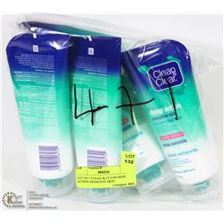 LOT OF 5 CLEAN & CLEAR DEEP ACTION SENSITIVE SKIN