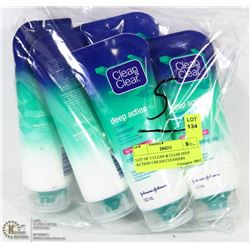 LOT OF 5 CLEAN & CLEAR DEEP ACTION CREAM CLEANSERS