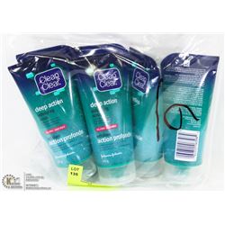 LOT OF 6 CLEAN & CLEAR DEEP ACTION EXFOLIATING