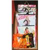 Image 1 : FLAT OF ASSORTED GIRLS COSTUMES AND BAG OF SNACK