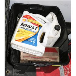 BLACK STORAGE CONTAINER W/ TWO - 5 LITRE