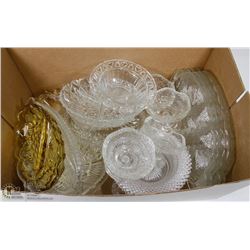 BOX FILLED WITH VARIOUS ESTATE DISHES