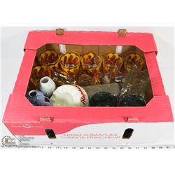 VINTAGE GLASSWARE INCL DENMARK, GERMANY, OPALEX