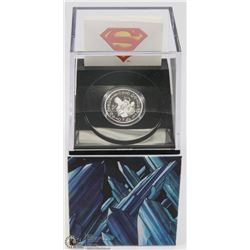 2013 SILVER SUPERMAN 75TH ANNIVERSARY $10 COIN