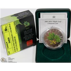 RCM SILVER CANADIAN 1-OZ MAPLE LEAF COLORIZED $5