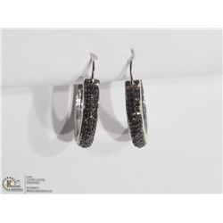32) STERLING SILVER RP EARRINGS W/90 DIAMONDS