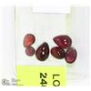 Image 1 : 40) ASSORTMENT OF GENUINE GARNETS GEMSTONES