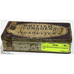 1920S BRITISH CONSOLE CIGARETTE TIN.