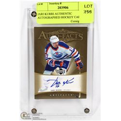 JARI KURRI AUTHENTIC AUTOGRAPHED HOCKEY CARD