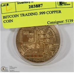 BITCOIN TRADING .999 COPPER  COIN