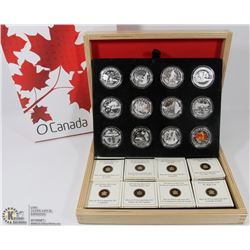 COLLECTION OF 12 SILVER CANADIAN O' CANADA $10