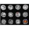 Image 2 : COLLECTION OF 12 SILVER CANADIAN O' CANADA $10