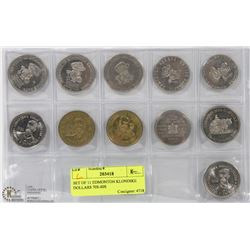 SET OF 11 EDMONTON KLONDIKE DOLLARS 70S-80S