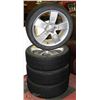 Image 1 : 4 KIA  ALUMINUM 5 BOLT RIMS WITH PLOTENZA TIRES