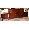 Image 1 : SHOWHOME CHERRY WOOD 8 DRAWER DRESSER