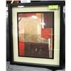 Image 1 : ABSTRACT CANVAS FRAMED 21"X18"