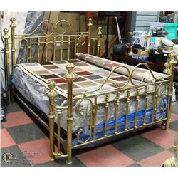 QUEEN SIZE BRASS BED