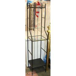 METAL & GLASS KITCHEN STAND