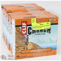 6 BOXES OF CLIF CRUNCH GRANOLA BARS (10 IN EACH)